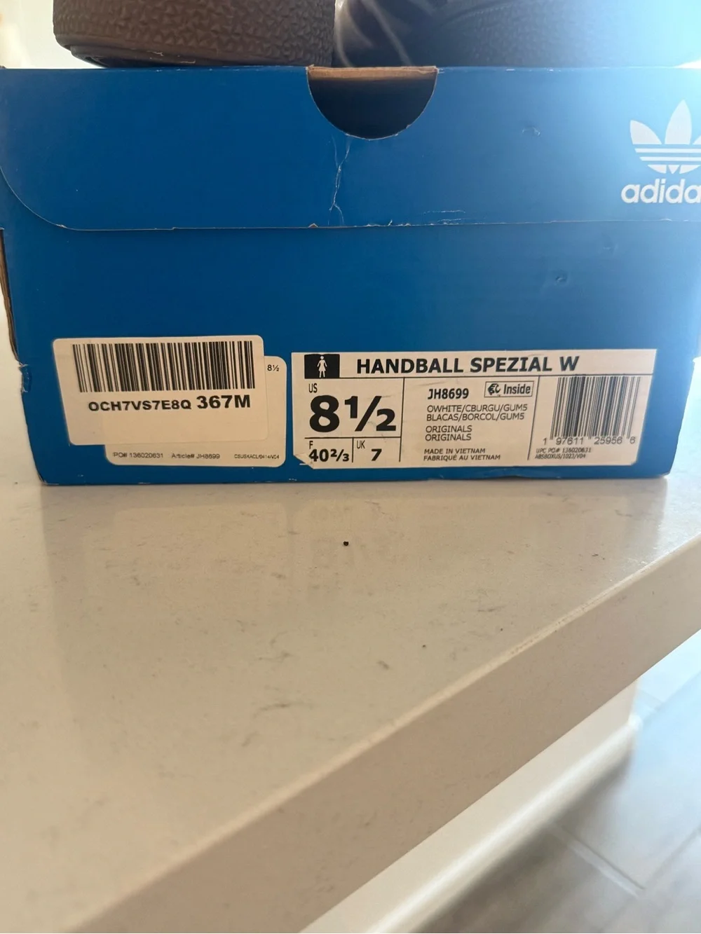 adidas Spezial Sneakers Off-White and Burgundy
